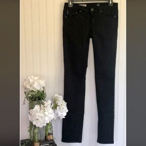 AG Black Stevie Slim Straight Jeans